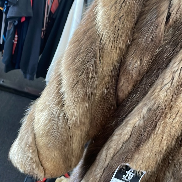 Unisex Adult Fulginitis Long Haired Beaver Trench Coat Fur Custom Rare Pre Owned - Picture 5 of 16